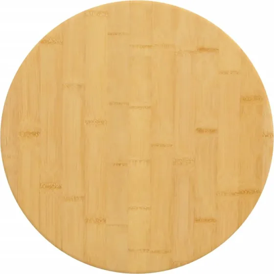 vidaXL Bordplade bambus Ø50x4 cm
