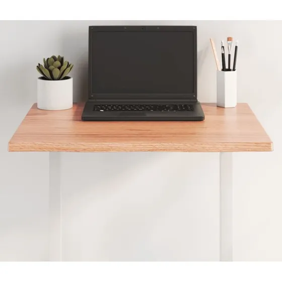 vidaXL bordplade 60x60x2 cm naturlig kant behandlet egetr lysebrun