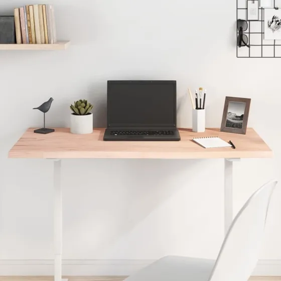 vidaXL bordplade 100x40x2 cm ubehandlet massivt egetr