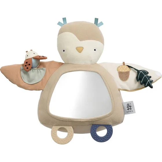 Sebra Blinky The Owl aktivitetslegetøj 32,5 cm – maple beige