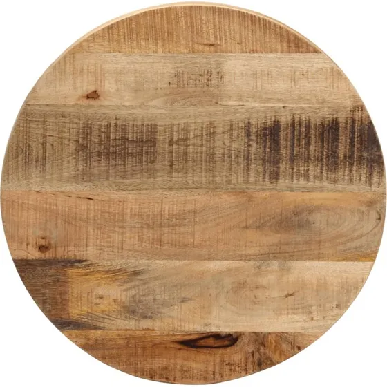 vidaXL rund bordplade Ø50x3,8 cm massivt ru mangotræ