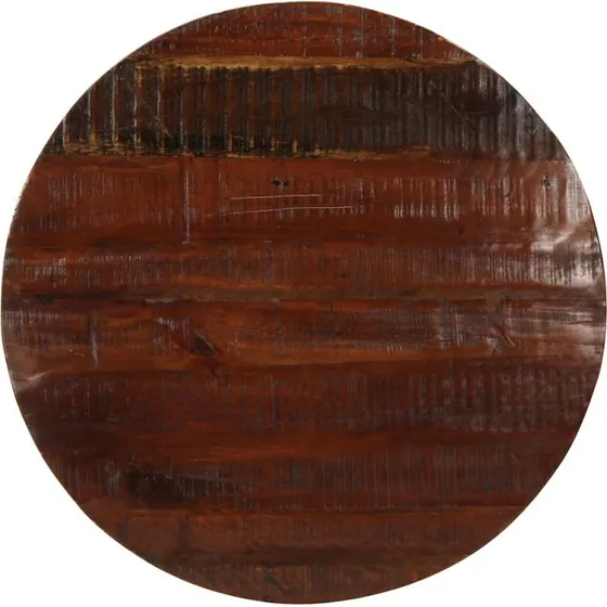 vidaXL Bordplade rund Ø70x3,8 cm i massivt genbrugstræ