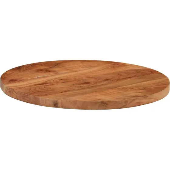 vidaXL bordplade rund 40x3,8 cm massivt akacietr