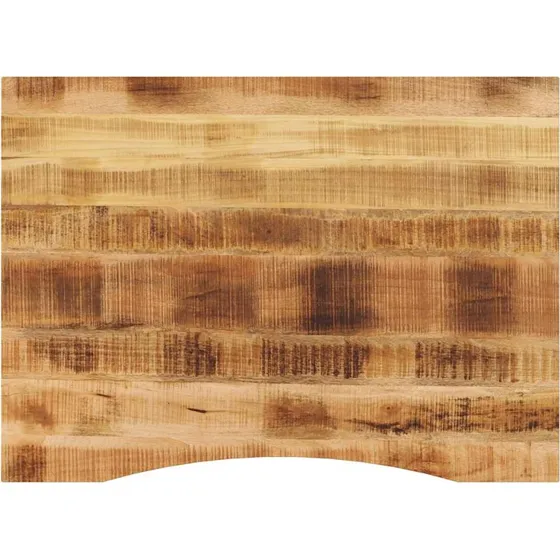 vidaXL bordplade kurvet 100x80x2,5 cm ru massivt mangotræ