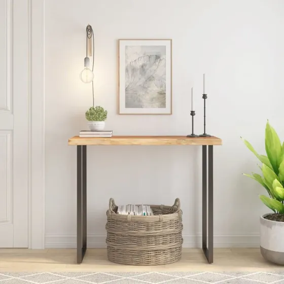 vidaXL bordplade 100x40x3,8 cm rektangulær i massivt akacietræ