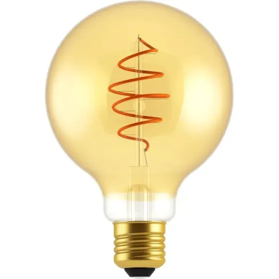 Nordlux E27 G95 Deco Dim LED-pære 2200K Gold 400 lm