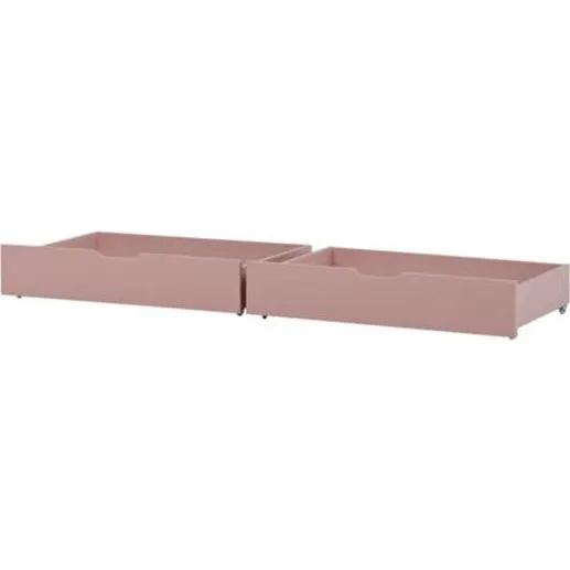Hoppekids Skuffest p hjul til 90x200 cm, Pale Rose