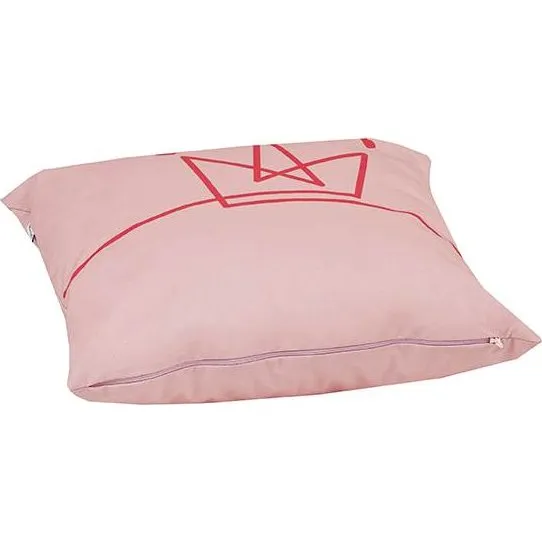 Hoppekids Princess Pude med Stor Krone, Pale Rose