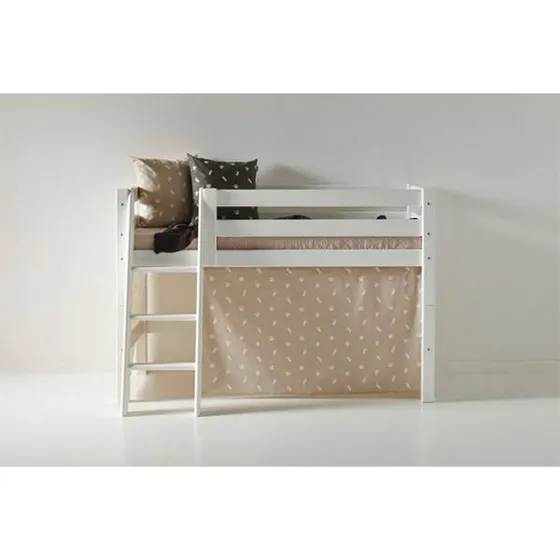 Hoppekids Forhæng til mellemhøj seng 70x160 cm – Silver Cloud