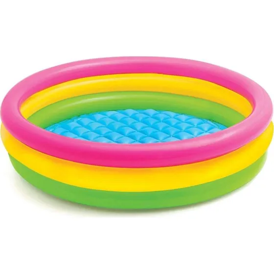 Intex Regnbuefarvet oppustelig børnebassin 147 cm