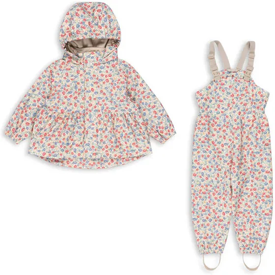 Konges Sløjd Fiola regnsæt med fleece, str. 2 år