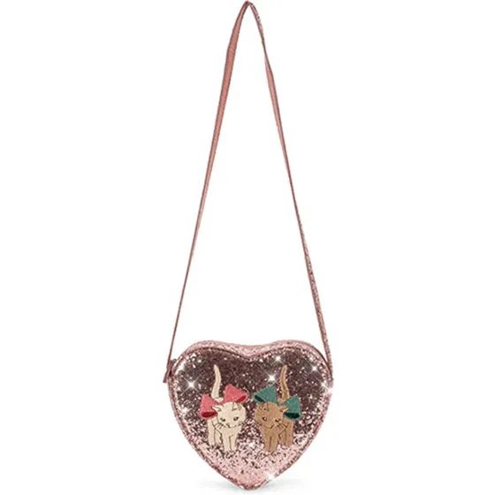 Konges Sløjd Tut skuldertaske Sirocco – hjerte med glimmer