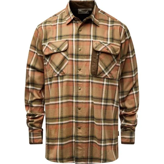 Pinewood Cornwall flannelskjorte D.Sandstone 3XL