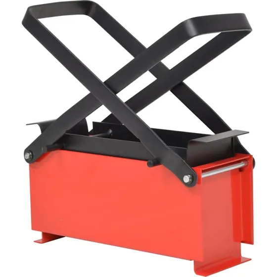 vidaXL papirbriketpresser 34x14x14 cm, sort/rd
