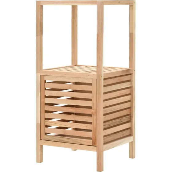 vidaXL badevrelsesskab 39,5x35,5x86 cm massivt valnddetr