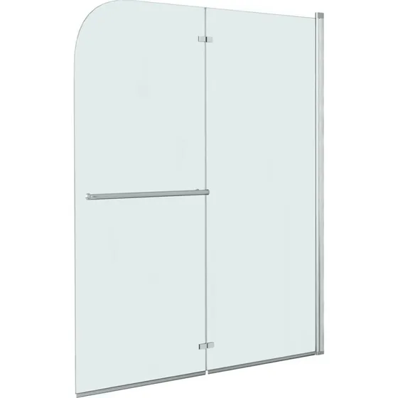 vidaXL foldbar brusekabine 2 paneler ESG 120x140 cm