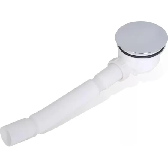 vidaXL Bruseaflb med vandls og fleksibel slange, krom 11,5 cm