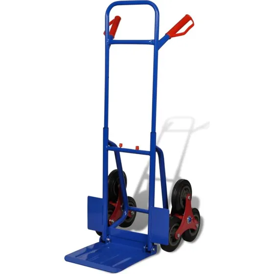 vidaXL foldbar skkevogn 6-hjulet bl