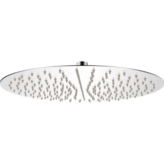 vidaXL Brusehoved 40 cm rund, rustfrit stål