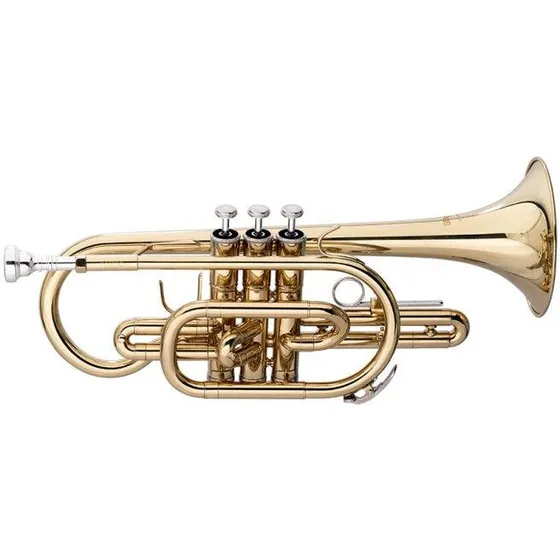 Stagg Bb-cornet ML-bore, messing, inkl. mundstykke og taske