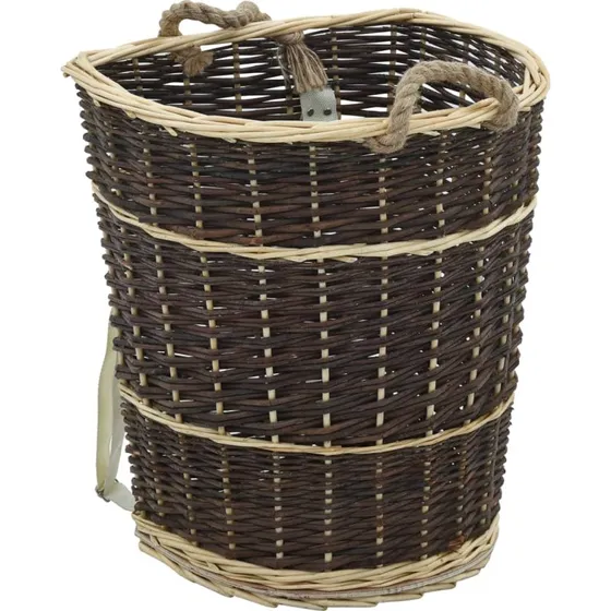 vidaXL bærerygsæk til brænde i naturpil 44,5x37x50 cm