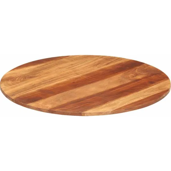 vidaXL rund bordplade 70 cm 15–16 mm massivt akacietræ