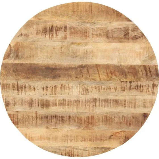 vidaXL rund bordplade i massivt mangotræ 50 cm (25-27 mm)