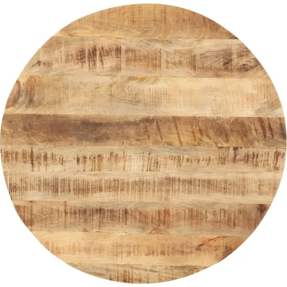 vidaXL rund bordplade 25-27 mm 80 cm massivt mangotræ