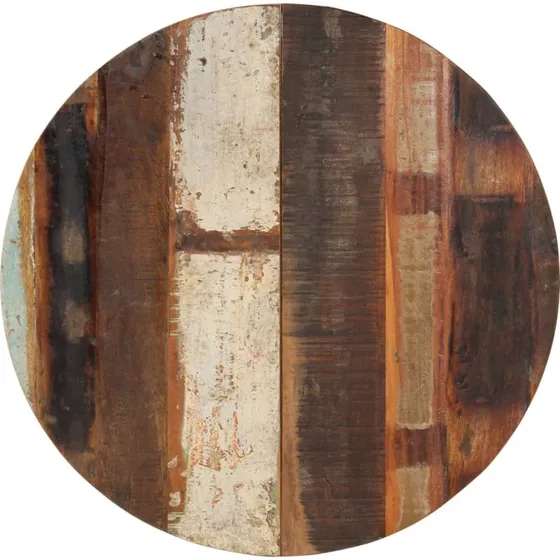 vidaXL rund bordsplade 70 cm 15-16 mm massivt genbrugstræ