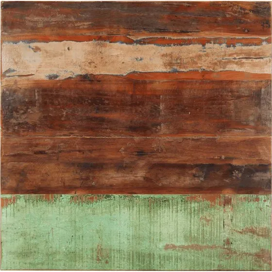 vidaXL bordplade 80x80 cm 15-16 mm massivt genbrugstræ