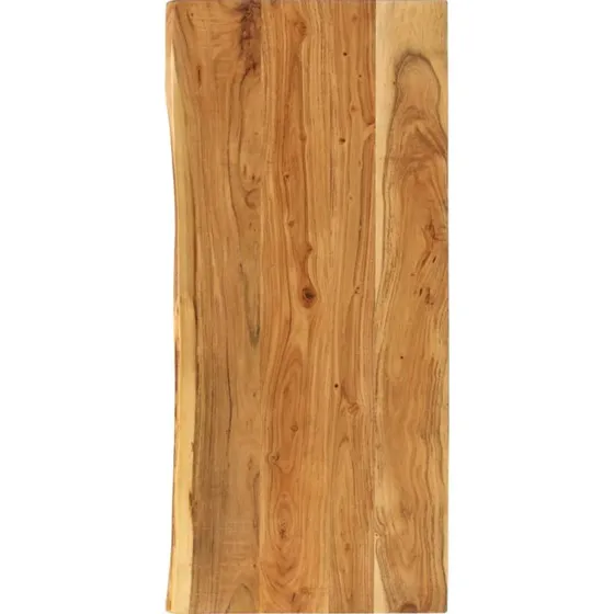 vidaXL bordplade til toiletbord 140x52x2,5 cm i massivt akacietræ