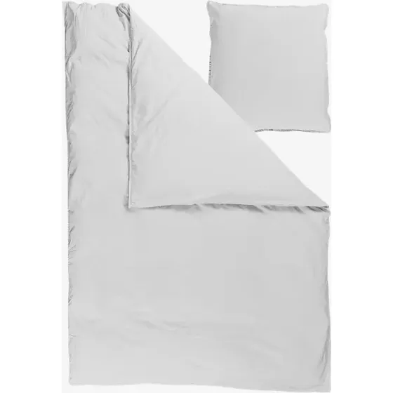 Bahne Curly Percale sengesæt 140x200 cm, hvid