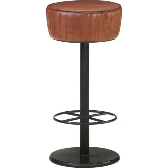 vidaXL barstol i gte lder, brun