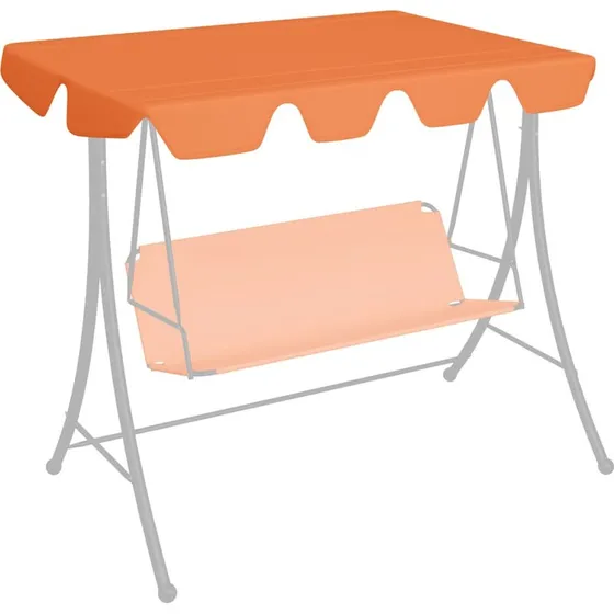 vidaXL baldakin til havegynge 150/130x105/70 cm orange