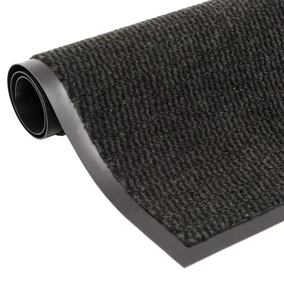 vidaXL dørmåtte 60x150 cm tuftet, sort