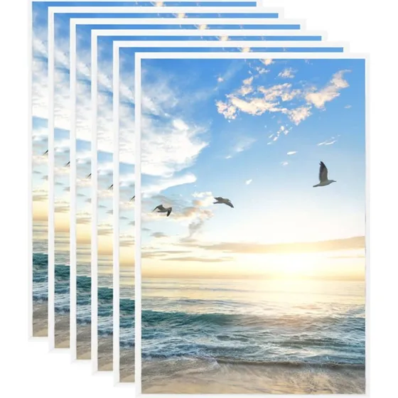 vidaXL billedrammer 5 stk. til bord 21x29,7 cm MDF hvid