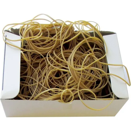 Gummibånd No. 22 - Natur 1,7 x 120 mm, ca. 460 stk.