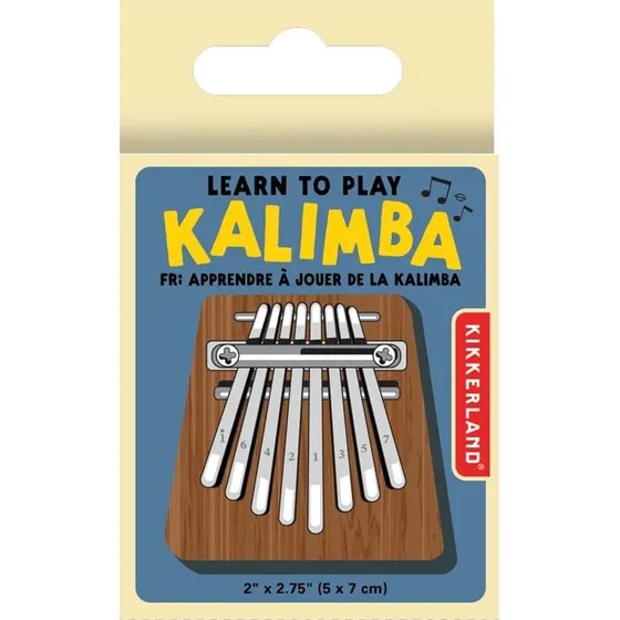 Kikkerland Kalimba – 8 stålklaver, sapeltræ (lommemodel)