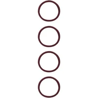 Name It hårelastikker burgundy med glimmer 4-pak