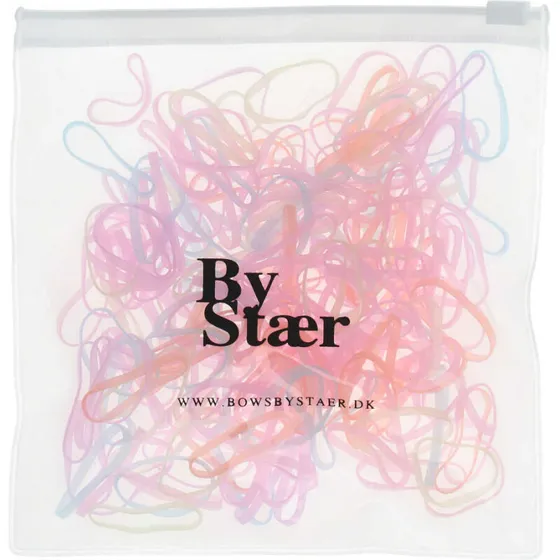 Unicorn silikoneelastikker 200 stk - pastelfarver