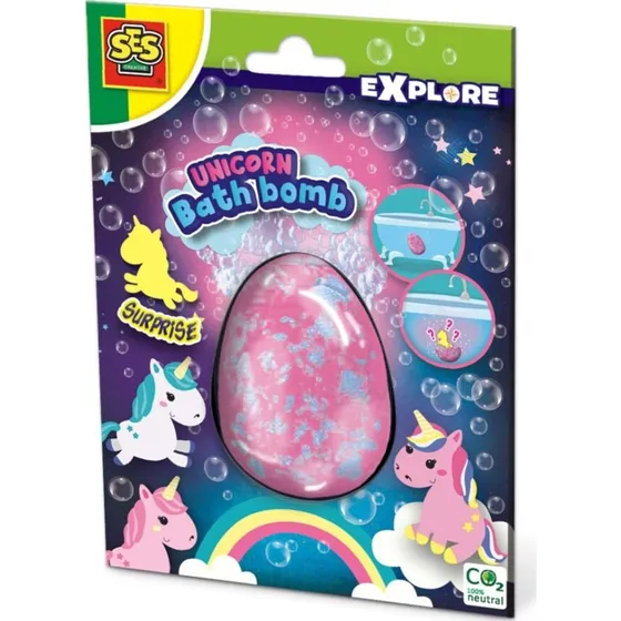 SES Creative Explore Enhjrning Badebombe med Overraskelse