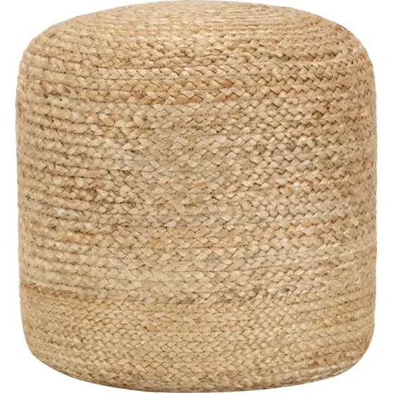 vidaXL hndlavet puf i jute 40 x 45 cm