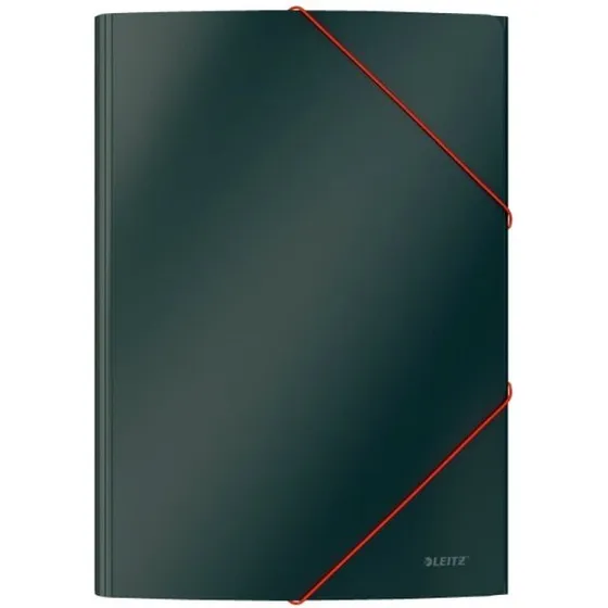 Leitz Cosy 3-klap elastikmappe A4 karton, grå (10 stk)