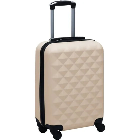 vidaXL Hardcase-kuffert i ABS, guldfarvet, 4 hjul