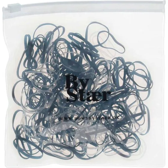 By Stær Silikoneelastikker 200 stk. - Sort/Brun