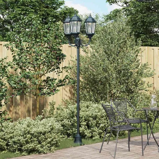vidaXL Vintage Havelampe Børstet Grøn 57×49×241 cm