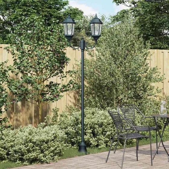 vidaXL Vintage-havelampe børstet grøn 68x20x235 cm