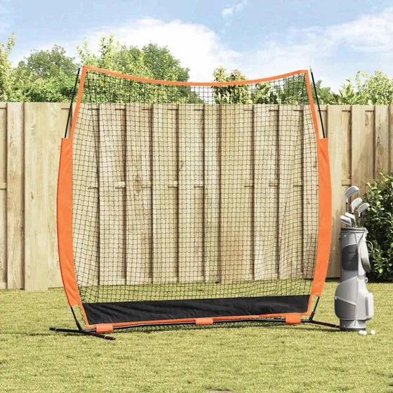 vidaXL Golftræningsnet Sort 250 x 106,5 x 210 cm Polyester