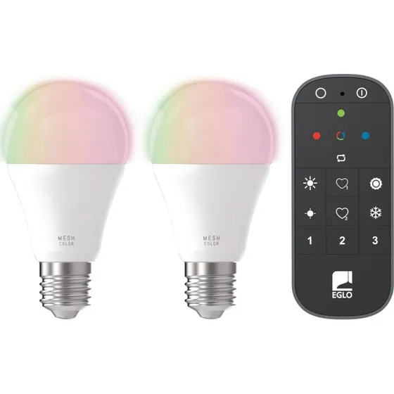 EGLO CONNECT-Z 2x E27 A60 RGB + Tunable White med fjernbetjening
