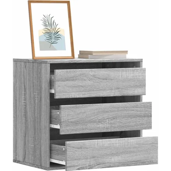 vidaXL hjrnekommode 60x41x58 cm gr Sonoma-eg